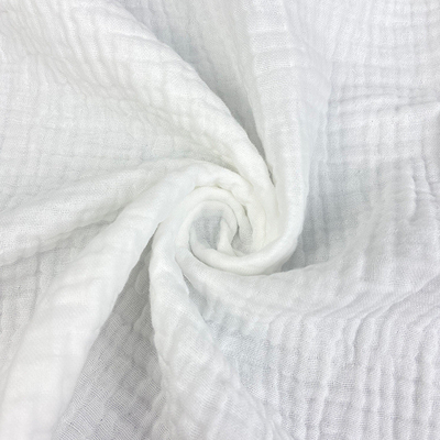 Crepe puro macio Gauze Fabric do algodão pele de uma largura de 57 polegadas amigável