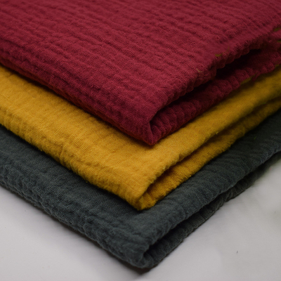 156X120 crepe Gauze Fabric 40SX40S Gauze Blanket No Flurescent Agant orgânico