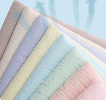 120X120X40S 2 camadas do tecido de algodão Gauzy do bebê para o algodão Gauze Pajamas