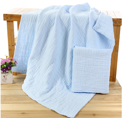 A dobra azul Gauze Fabric By The Yard seis camadas envolve Gauze Fabric