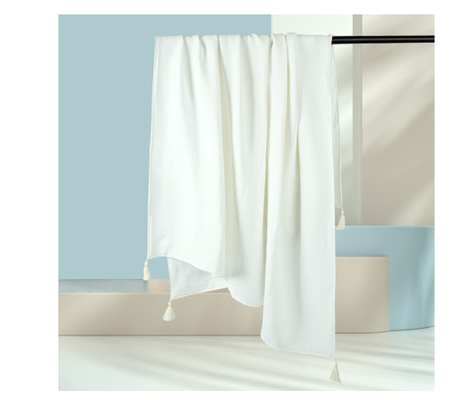 Crepe verde natural Gauze Fabric 180GSM 145X120 três camadas