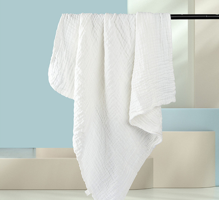 camada 220GSM dos tecidos 4 de Gauze Fabric Twistless Cotton Gauze do crepe 165X135