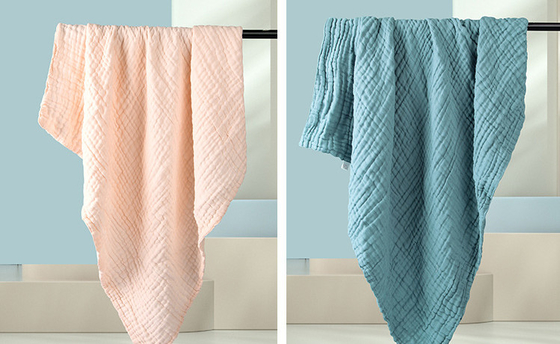 camada 220GSM dos tecidos 4 de Gauze Fabric Twistless Cotton Gauze do crepe 165X135