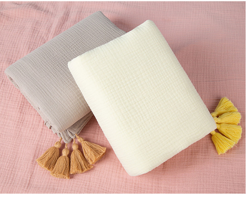 camada 220GSM dos tecidos 4 de Gauze Fabric Twistless Cotton Gauze do crepe 165X135