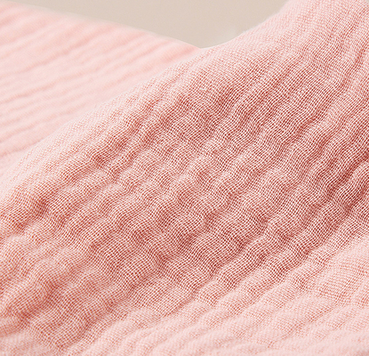 Nenhum agente fluorescente 58" crepe Gauze Fabric Gauze Receiving Blanket 180GSM