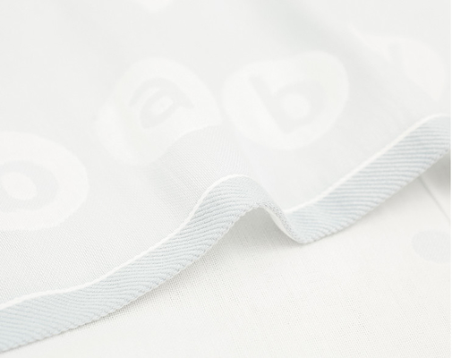Teste padrão vívido colorido do tecido de algodão 130gsm do jacquard das duplas camada