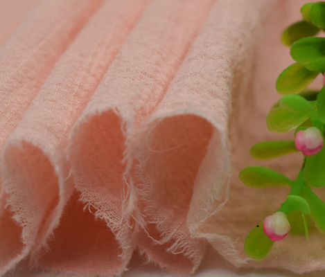 Tela ambiental Gauze Fabric alaranjado da cobertura de musselina 110GSM
