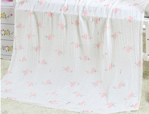 Nenhuma secagem rápida fluorescente de Swaddle Gauze Fabric Baby Bath Towels do agente
