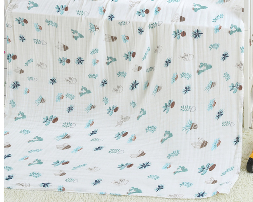Nenhuma secagem rápida fluorescente de Swaddle Gauze Fabric Baby Bath Towels do agente