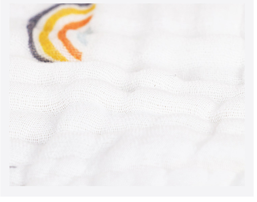 Destorcido quatro camadas imprimiu o sentimento macio da cobertura do bebê de Gauze Fabric 220GSM