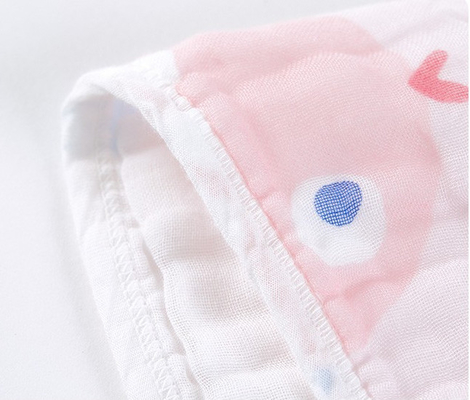 Sustentável recém-nascido imprimindo animal de Gauze Fabric Swaddle Wrap For do algodão orgânico