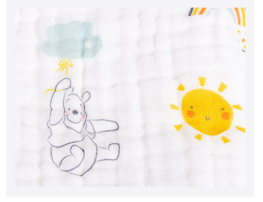 Camada floral penteada Gauze Blanket No Chemical do algodão 40S Gauze Fabric 6