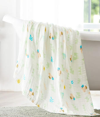 Cinco camadas de 240GSM Gauze Fabric Swaddle Blanket Fabric fino respirável
