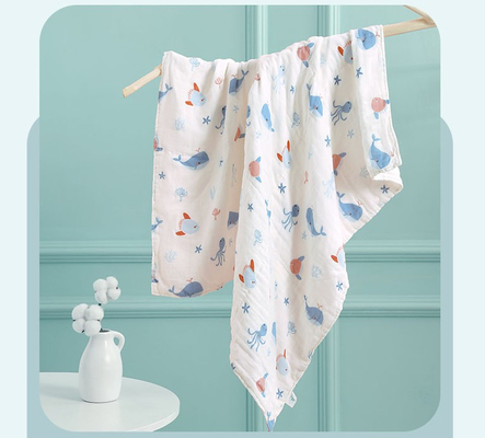 A bolha amigável segura Gauze Fabric do algodão de Eco algodão de 4 camadas envolve o pano