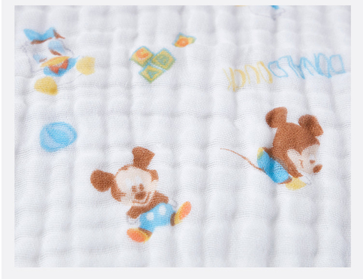 Tela da roupa do bebê da resistência de 240GSM Gauze Swaddle Fabric Good Cold