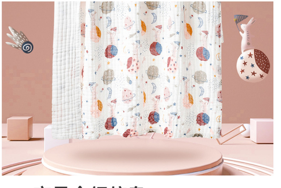 Tela da roupa do bebê da resistência de 240GSM Gauze Swaddle Fabric Good Cold