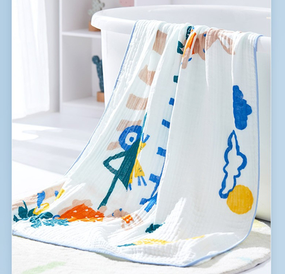 100% Gauze Fabric impresso de bambu