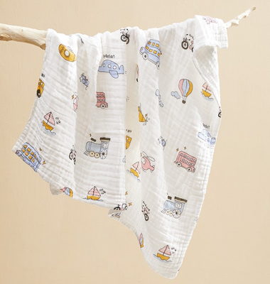 Tela da roupa do bebê da resistência de 240GSM Gauze Swaddle Fabric Good Cold
