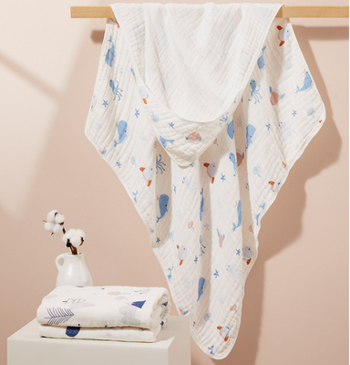 Tela respirável anti-bacteriana de Gauze Fabric Lovely Patterned Gauze triplicar-se 40S
