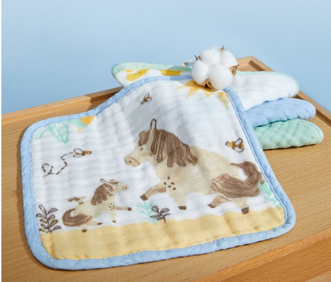 Seis camadas do bebê tecido 40S de Gauze Fabric Gauze Handkerchief For do algodão