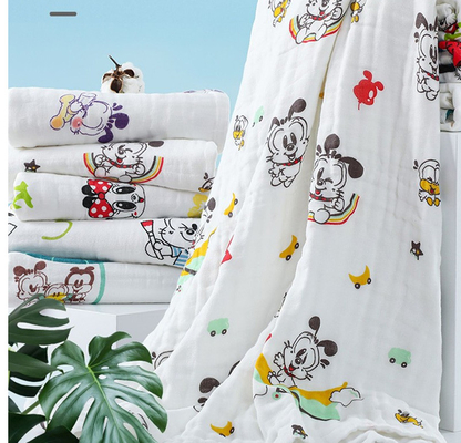 Panos pesados do arroto do tecido de Gauze Fabric 40S 210gsm do algodão da roupa dos infantes