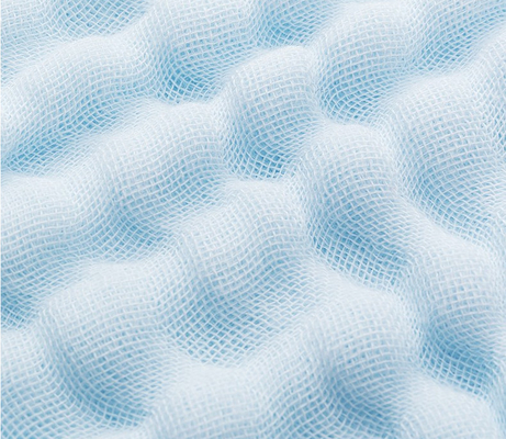 Polegada amarrotado de tingidura segura Gauze Fabric elástico de Gauze Fabric 53 da fibra