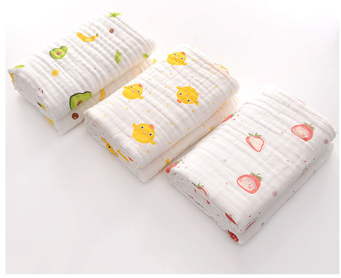 O algodão 100% imprimiu Gauze Fabric 100 medidores/não rola nenhum agente fluorescente