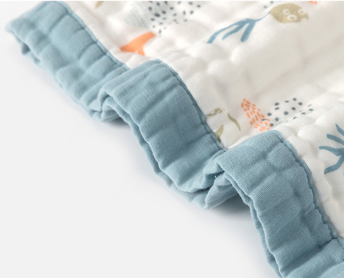 Gauze Fabric Plant Pattern Reative macio destorcido que imprime alguma cor