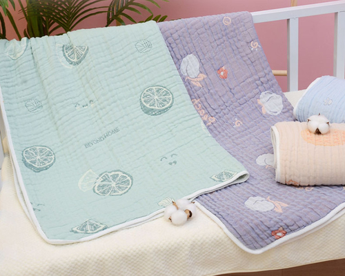Algodão natural anti-bacteriano Gauze Fabric For Children Clothing de três camadas