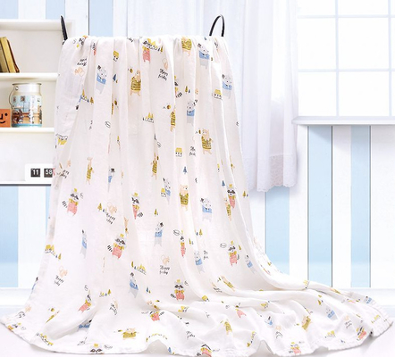 Musselina animal Gauze Blanket da jarda 110GSM de Gauze Muslin Fabric By The do dobro da cópia