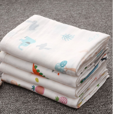 Dobro Gauze Print Fabric Antibacterial Crinkled Gauze Fabric da imagem do pássaro