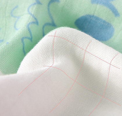 Dobro branco Multilayer Gauze Fabric