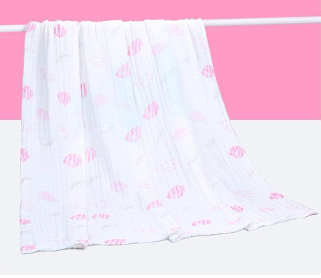 4 bebê macio projetado vívido de Gauze Fabric 210gsm da camada para envolver o material