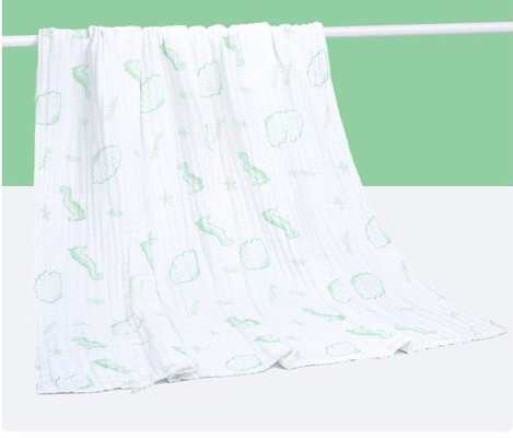4 bebê macio projetado vívido de Gauze Fabric 210gsm da camada para envolver o material