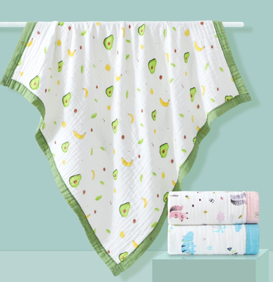 Rapidez algodão floral Gauze Fabric Gauze Bath Towel de quatro camadas 57 polegadas