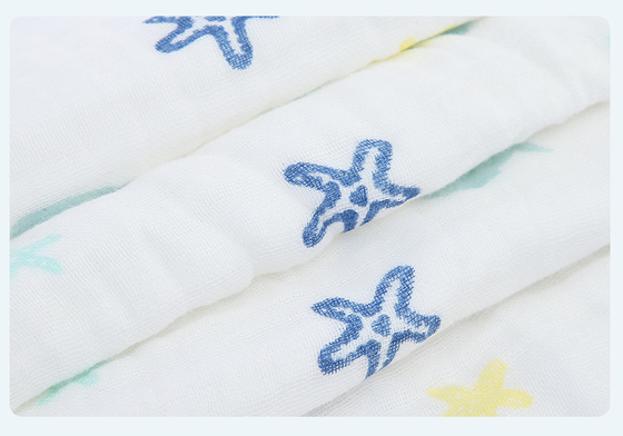 Algodão puro dos infantes 40S estática de Gauze Fabric For Newborn Clothes de 4 camadas anti