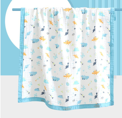 Camada bonita Gauze Fabric 200gsm da impressão 4 dos animais nenhum agente fluorescente
