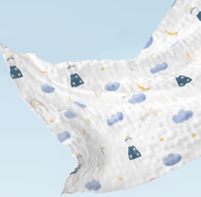 Reativo imprimindo 6 camadas Gauze Fabric 58 polegadas mantenha o bebê morno para envolver a tela