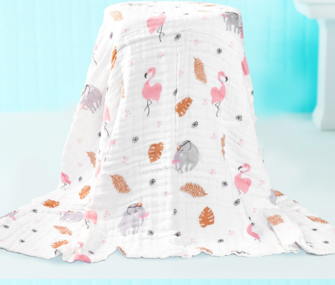 Eco Gauze Fabric Baby Gauze Blankets natural amigável 100m/rolo