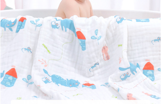 Reativo imprimindo 6 camadas Gauze Fabric 58 polegadas mantenha o bebê morno para envolver a tela