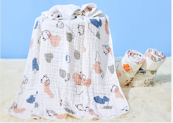 Camada Gauze Fabric Children Cover Blanket da polegada 6 do teste padrão de estrela 53