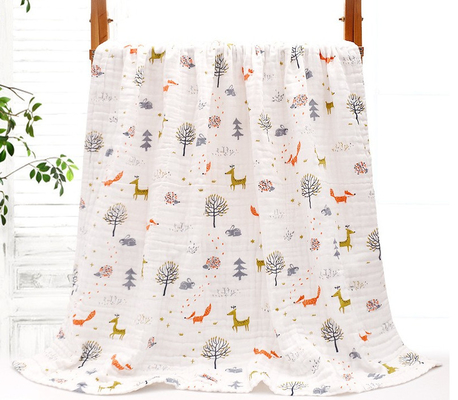 O projeto vívido confortável coloriu Gauze Fabric macio 150gsm que irrita-se não
