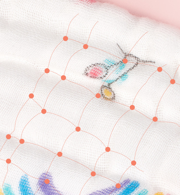 6 secagem rápida projetada vívida de Gauze Fabric Comfortable 250gsm da camada