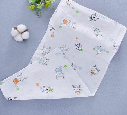 lenço dos infantes de Gauze Fabric Anti Uv 110GSM do algodão do dobro 60S
