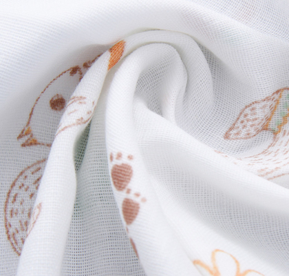 Duas camadas do dobro Gauze Material Bamboo Swaddle Blanket de 40S 125GSM