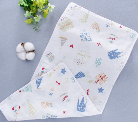 lenço dos infantes de Gauze Fabric Anti Uv 110GSM do algodão do dobro 60S