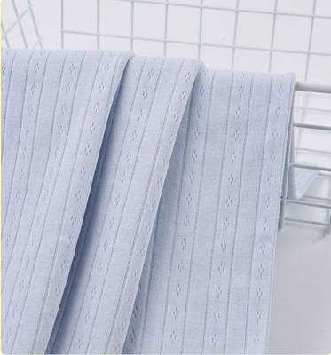 Jacquard natural da barra dobro da malha de Gauze Fabric 40S do algodão completo anti-bacteriano