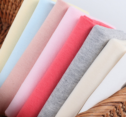 Da escova natural do pente de Gauze Fabric 40S da roupa do bebê 190GSM jérsei dobro