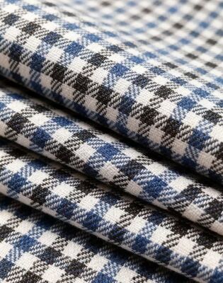 27%Rayon 70%Polyester 3%Spandex 260gm Check resistente a rugas e durável Tecido liso