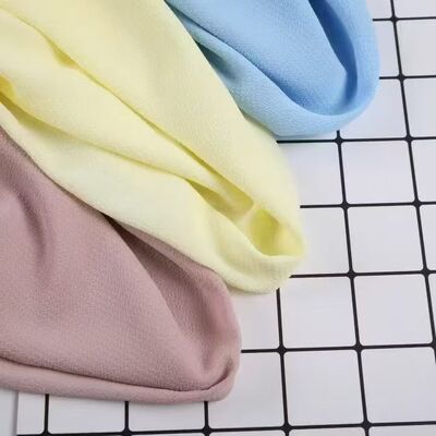 75GSM Chiffon Tecido Toque suave Chiffon Roupa de moda Tecido Chiffon Leve